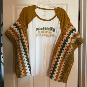 New Tee Shirt Poncho